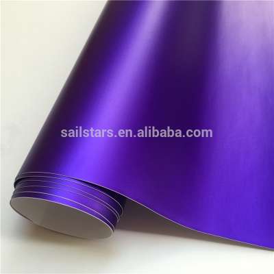 Best Quality Violet Matte Satin Chrome Purple Vinyl Wrapping Film Bubble Free For Car Wrapping